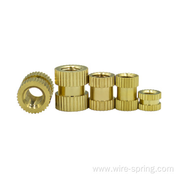 thermo-injection copper nut copper knurled insert copper